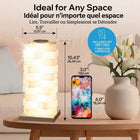Bell+Howell RGB Light Tower Elegant Cordless Table Lamp-Usb powered: includes usb cable for plug in use at home or office no batteries needed great for bedside lamp or desk night light