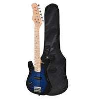 HOMCOM 30" Kids Electric Guitar 3/4 Size Beginner Starter Kit with 5W Amplifier-This 30" guitar is designed with the streamline and gradient that young people like 