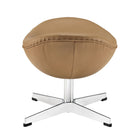 Modway Glove Leather Ottoman - Terracotta-Luxurious Aniline Leather