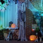 Outsunny 6' Animated Prop Skeleton Witch Halloween Decoration-Turns around with poseable arms you can bend into any position 