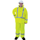 Zenith Safety Rz900 Premium Traffic Rain Suits, Polyester, Small, High Visibility Lime-Yellow - 2 Pack-Colour: High Visibility Lime-Yellow