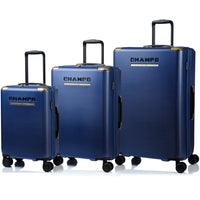 Champs Luxe 3-Piece Luggage Set - Navy-Expansion System on all cases