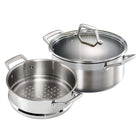 Tramontina 5 Qt Stainless Steel Steamer Set - Induction-Ready-18/8 stainless steel