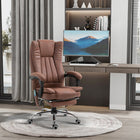 Vinsetto Executive Massage Office Chair with 6-Point Vibration - Brown-Microfibre is breathable, comfortable, easy-care, and resistant to the wear and tear of busy households