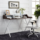 Modway Bin 47" Office Desk - Cherry-Four easily accessible cubby areas