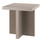 Hudson&Canal Boden 22"W Square Side Table - Alder White-Table is made of high-quality and durable MDF materials