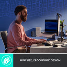 Logitech MX Mechanical Mini Minimalist Wireless Illuminated Keyboard - Tactile-Smart illumination: Backlit keys light up the moment your hands approach the cordless keyboard and automatically adjust to suit changing lighting conditions