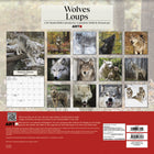 DateWorks 2026 16-Month Wall Calendar - 12" x 12" - Wolves - Bilingual-13 High Quality Images printed on Premium Paper