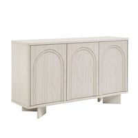 Modway Flux 55" Arched 3-Door Sideboard - White Wash-55 Inch Sideboard