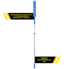 Gritt Commercial - Brosse flexible de 22 po - Manche en microfibre et chenille - Manche télescopique de 6 pi - Lot de 3-Le manche télescopique à 2 sections offre une longueur ajustable de 3 à 6 pi avec verrouillage sécurisé