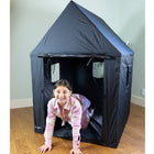 Bouncyband Indoor Framed Sensory Dark Den-THOUGHTFUL DESIGN: Safely accommodates electrical cords. Ideal for use with projectors and illuminated toys