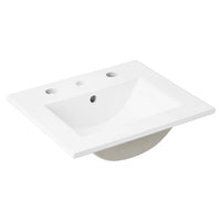 Modway Cayman 18" Bathroom Sink - White-Modern 18" Bathroom Sink