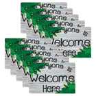 Ashley Productions - Smart Poly Tapis de souris pour ordinateur - 8" x 10" - Tout le monde est le bienvenu ici - en bois de hêtre - verdure - paquet de 10-Commencez votre journée du bon pied avec ces accessoires élégants et fonctionnels qui arborent des citations inspirantes et des expressions positives.