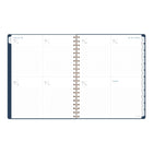 AT-A-GLANCE 2026-2027 Signature Weekly/Monthly Academic Planner - 11" H x 8-3/8" W - Navy - Bilingual-Twin coil binding