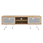 Modway Nomad 59" TV Stand - Oak-Hairpin Legs