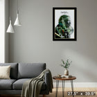 Jimi Hendrix Double Exposure with Platinum LP - Framed Print - 27" x 39"-Ready to hang - arrives fully assembled