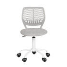 Homy Casa - Chaise de bureau pour adolescent en tissu - Gris Verita-Hauteur Réglable : Personnalisez la hauteur de la chaise avec une plage de réglage de 4,7 pouces pour répondre à vos besoins de confort