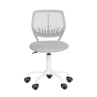 Homy Casa - Chaise de bureau pour adolescent en tissu - Gris Verita-Hauteur Réglable : Personnalisez la hauteur de la chaise avec une plage de réglage de 4,7 pouces pour répondre à vos besoins de confort