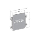 Azar Displays Acrylic Sign Holder with Suction Cups -  11" x 8.5" - Clear - 2 Pack-Four high quality suction cups for long term holding power