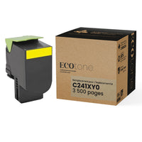 Ecotone Lexmark C241XY0 Remanufactured Toner - High Yield - Yellow-Colour: Yellow