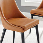 Modway Viscount Vegan Leather Dining Chair - Tan-Vegan Leather Upholstery