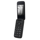 TCL 2.8" Flip Smart Phone - 1 GB RAM - Volcano Black - Unlocked-Quick dial button makes it easier than ever to call your pre-selected contacted