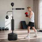 Soozier Standing Punching Bag with 2 Speed Balls - 360° Reflex Bar - Black-Height is adjustable for any height of use 