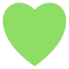 JAM Paper - Rouleaux d'étiquettes standard - en forme de cœur - 2 x 2 - vert fluo - 125 étiquettes/rouleau-Taille : en forme de cœur (2 x 2 pouces) | Les étiquettes imprimables sont faciles à créer et à personnaliser.
