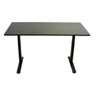 Uncaged Ergonomics 60" Rise Up Electric Height Adjustable Sit Stand Desk with BLACK Bamboo and BLACK Frame (RUBBK)-A beautiful, luxurious adjustable-height office desk and Perfect Sit/Stand or Standing Desk