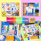 BAZIC Products Back To School Starter Pack - 60 Count-Premium quality: Enjoy writing, coloring, and sketching with our high-quality stationery supplies. Get everything that students need all at once, in one package! Our limited BAZIC Back to School Kits also make great gifts for teachers and friends.