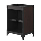Modway Steamforge 24" Bathroom Vanity Cabinet - Black/Walnut-Sink Basin Not Included