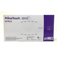 Primatouch Sense - Gants d'examen en nitrile non poudrés - PM6-2508 - Bleu - Taille L - 200 gants par boîte - Lot de 10 boîtes-Caisse de 10 boîtes