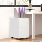 Vinsetto - Armoire à dossiers en acier Letter/A4/Legal avec serrure et barre de suspension - blanc-Barre de suspension réglable pour dossiers format lettre, A4 et légal 
