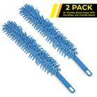 Gritt Commercial 22" Flexible Wand Duster with Microfiber and Chenille Sleeve - 2 Pack-Premium microfiber fingers grab more dust with more surface area