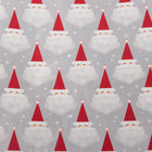 JAM Paper Christmas Wrapping Paper - 12 Sq Ft - Snowflake Santa -Made with high Quality Smooth Paper, wrap your gifts with joyful Christmas Wrapping paper