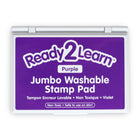 Ready 2 Learn Jumbo Washable Stamp Pad - Purple - 6.2" L x 4.1" W - 2 Pack-Create vivid images: The high-quality ink provides sharp images when stamped. Use it to decorate posters, signs, notebooks and so much more!
