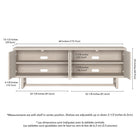 Hudson&Canal Cutler TV Stand for TV's up to 75" - Alder White-8