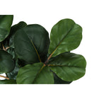 Monarch Specialties - Plante Artificielle - 32 po H - Arbre À Violons - Mis En Pot - Touche Réelle - Feuilles Vertes - Pot Noir-Garantie limitée de 5 ans contre les défauts du fabricant