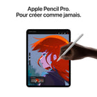 Apple - iPad Pro 11 po, Écran Ultra Retina XDR, Wi-Fi, puce M5, 256 Go, Argent-iPad Pro est doté d’une caméra paysage Center Stage 12 Mpx à l’avant et d’une caméra grand-angle 12 Mpx avec flash True Tone adaptatif. Quatre micros de qualité studio et un système à quatre haut-parleurs offrent un son riche