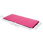 Soozier Folding Gymnastics Tumbling Mat - Exercise Mat with Carrying Handles for Yoga - MMA - Martial Arts - Pink - 4' W x 10' L x 2" D-Non-absorbent PU leather surface, fire-retardant, puncture, and mildew resistant 