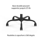Emerge - Fauteuil de jeu en similicuir Luxura Vector - noir/gris-Dimensions du siège : 19,49 po (La) x 18,15 po (P)