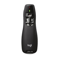 Logitech Wireless Presenter R400-The intuitive slideshow controls help you navigate through your presentation with confidence. Buttons are easy to find by touch and its shape feels great in your hand