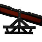 PawHut Wooden Dog Seesaw Pet Agility Equipment - Black-Recommended for large dogs under 66lbs (30 kg) 