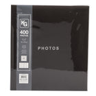 Kiera Grace 400-Pocket Album – 4" x 6" - Black-Holds up to 400 photos sized 4" x 6"