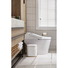 Elpheco SvelteWave Slim Sensor Garbage Can - 7.5L - White-Opening Mechanism: Motion-Sensor
