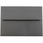 JAM Paper Stationery Set - 25 White Cards and 25 A7 Envelopes - Dark Grey - set of 25-Size: A7 (5.25" x 7.25")