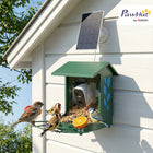 PawHut - Mangeoire à oiseaux intelligente solaire 3W avec caméra, vidéo en direct 2K HD-Grande capacité de 0,7 gal (2,5 L) réduisant les remplissages et attirant une grande variété d'oiseaux 