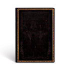 Paperblanks - Collection Reliure à l'Ancienne Carnet Flexi à Courverture Souple Midi Ligné - Noir Marocain-176 pages, 21 lignes par page