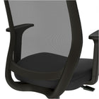 Staples Essentials Mesh Back Fabric Drafting - Black-Fixed arms to support the shoulders and upper body