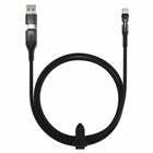 Statik - PowerPivot Pro Câble de Charge/Sync USB-C vers USB-C Tressé en Nylon, 3.3 pi, Noir-Le connecteur rotatif ne se mettra pas entre vous et vos activités. Le PowerPivot  pivote et tourne pour que vous puissiez continuer à utiliser votre téléphone, en mode paysage ou portrait, sans interruption